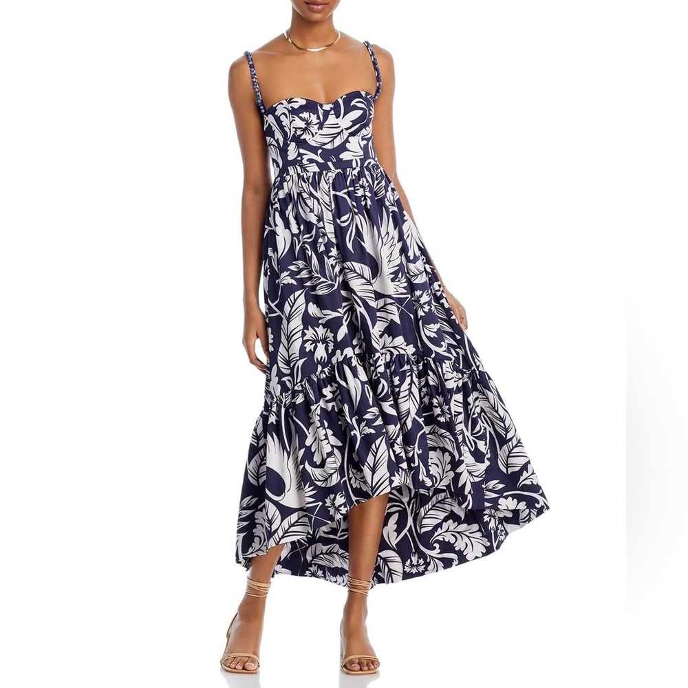 Women's Atlantico Midi Dress In Navy Maxi Birds Print